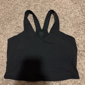 Alo Black Tank Top